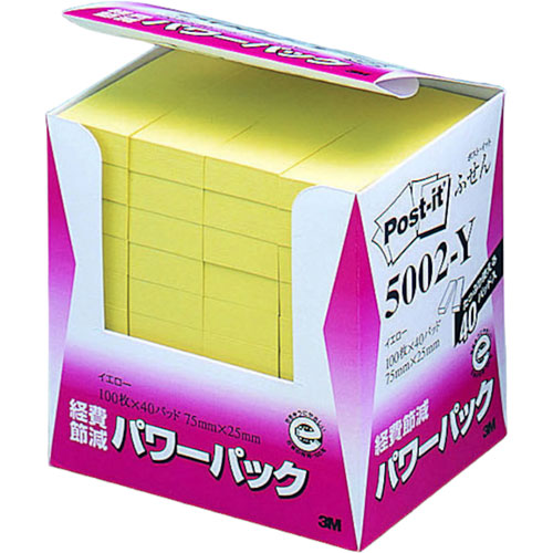 3M Post-it ポストイット 再生紙パワーパック ふせん 3M-5002-Y