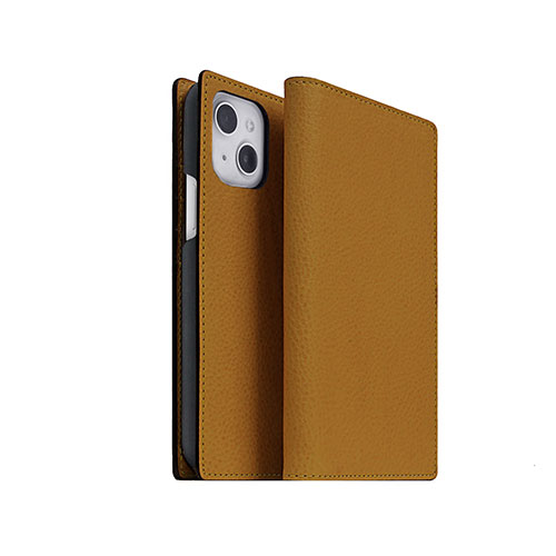 abbi SIGNATURE VINTAGE イタリアンレザーダイアリーケース for iPhone 14 タン 手帳型 ABS24051i14TN