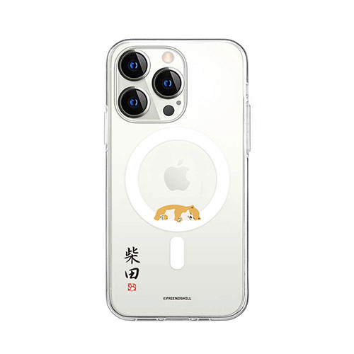 abbi FRIENDS しばたさんMagSafe対応クリアケース for iPhone 14 Pro Max 昼寝 背面カバー型 ABF24255i14PM