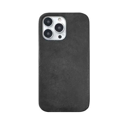 abbi SIGNATURE MARGOTイタリアンレザーバックカバー for iPhone 14 Pro ブラック 背面カバー型 ABS24066i14PBK