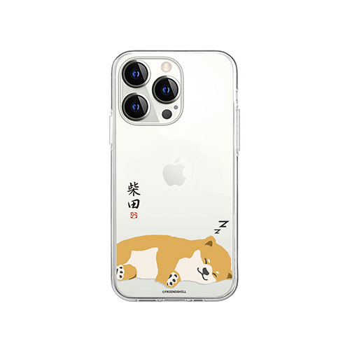 abbi FRIENDS しばたさんソフトクリアケース for iiPhone 14 Pro 昼寝 背面カバー型 ABF24233i14P