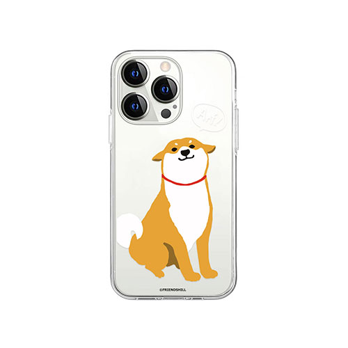 abbi FRIENDS しばたさんソフトクリアケース for iiPhone 14 Pro おしゃべりしばたさん 背面カバー型 ABF24230i14P