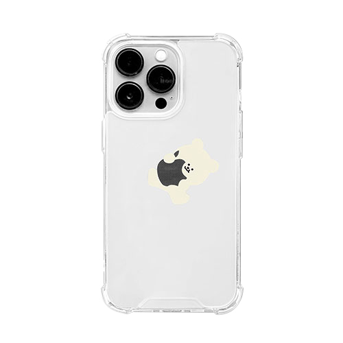 168cm SUPER TANK CASE for iPhone 14 Pro リンゴとくまちゃん 背面カバー型 16823847i14P