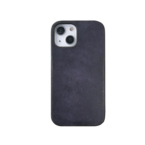 abbi SIGNATURE MARGOTイタリアンレザーバックカバー for iPhone 14 ネイビー 背面カバー型 ABS24045i14NV