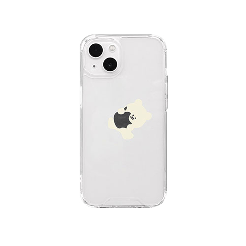 168cm SUPER TANK CASE for iPhone 14 リンゴとくまちゃん 背面カバー型 16823828i14