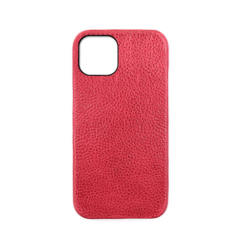 abbi SIGNATURE PIERROT LUX ピエロラックス イタリアンレザーバックカバー for iPhone 13 レッド ABS22310i13