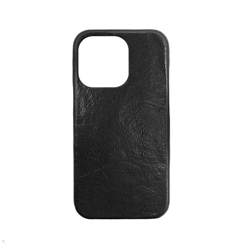 abbi SIGNATURE PIERROT LUX ピエロラックス イタリアンレザーバックカバー for iPhone 13 Pro ブラック ABS22315i13P
