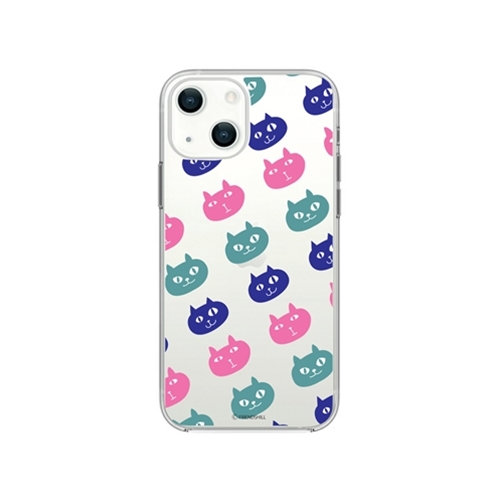 abbi FRIENDS ネコマンジュウソフトクリアケース for iPhone 13 mini ネコマンジュウパターン ABF21712i13MN
