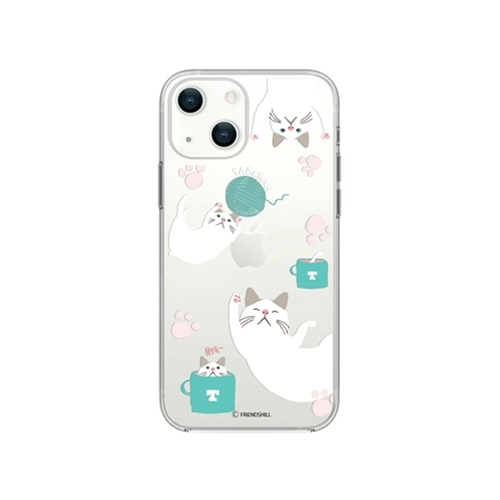 abbi FRIENDS ターチャンソフトクリアケース for iPhone 13 mini 遊び ABF21714i13MN