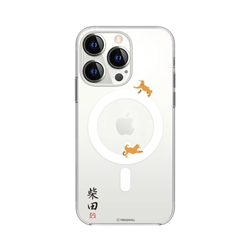 abbi FRIENDS しばたさんMagSafe対応クリアケース for iPhone 13 Pro まわし車 ABF21744i13P
