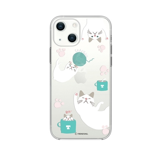 abbi FRIENDS ターチャンソフトクリアケース for iPhone 13 遊び ABF21739i13