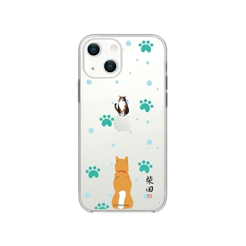 abbi FRIENDS しばたさんソフトクリアケース for iPhone 13 mini ミヤケ思い ABF21707i13MN