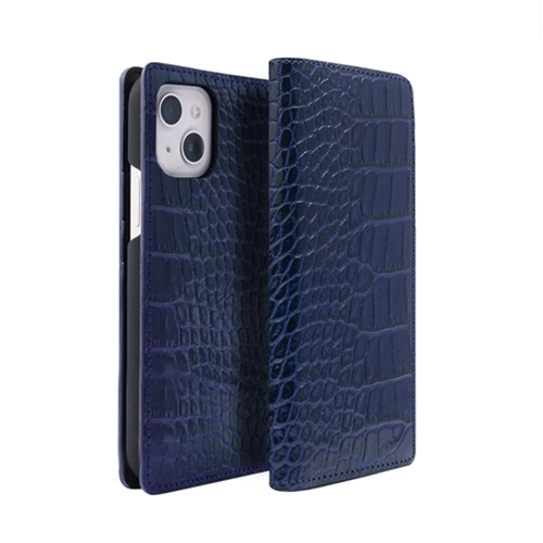 abbi SIGNATURE LIPARI イタリアンレザーダイアリーケース for iPhone 13 ネイビー ABS21801i13NV