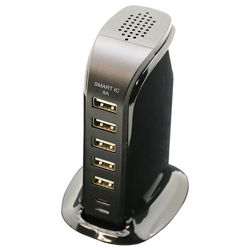 BAUT 【5個セット】BAUT DESK TOP AC USB×5/Type-C×1 8A BAC1C5U80SIBKX5