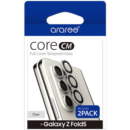 araree(アラリー) CORE CM カメラ専用強化ガラスフィルム for Galaxy Z Fold 5 (2枚入り) AR25273GZFD5
