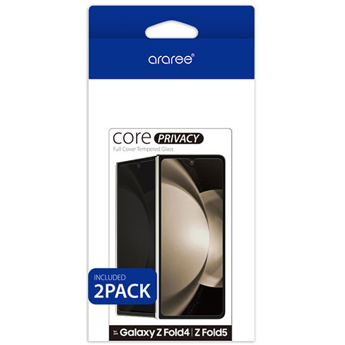 araree(アラリー) CORE のぞき見防止 強化ガラスフィルム for Galaxy Z Fold 5 (2枚入り) AR25272GZFD5
