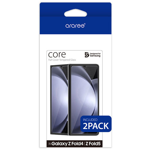 araree(アラリー) CORE フロントディスプレイ用強化ガラス for Galaxy Z Fold 5 (2枚入り) AR25271GZFD5