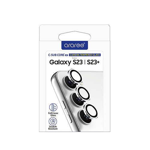 araree(アラリー) Galaxy S23 カメラ専用強化ガラスフィルム C-SUB CORE メタルリング AR25102S23