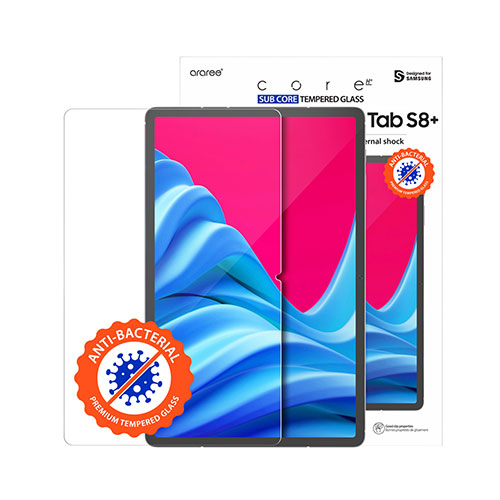 araree(アラリー) Galaxy Tab S8+ 抗菌強化ガラスフィルム SUB CORE クリア AR23045GTS8