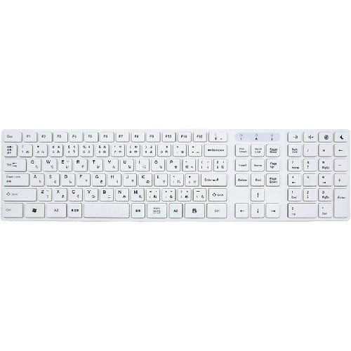 AOTECH アオテック フルサイズ113キーメンブレンキーボード AOK-AP113WH