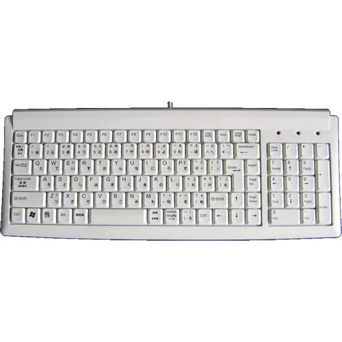 AOTECH アオテック  スリム115キー日本語キーボード ホワイト AOK-115UPW