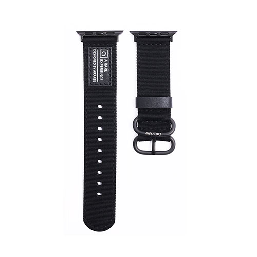 araree(アラリー) SOFT WOVEN STRAP for Apple Watch 49/45/44/42mm ブラック AR25012AW