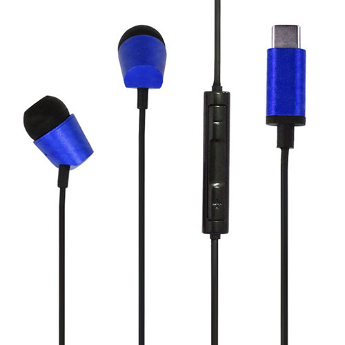 BAUT BAUT Type-CアルミステレオイヤホンデジタルBL BCSE02DBL