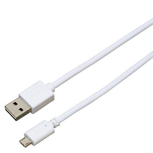 BAUT BAUT 両面microUSBメッシュケーブル2A3.0mW BUSMRM300WH