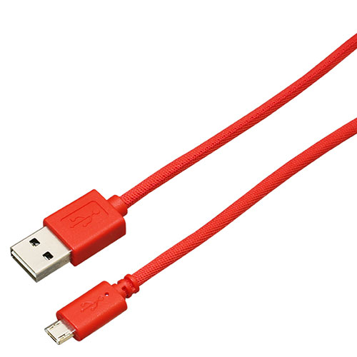 BAUT BAUT 両面microUSBメッシュケーブル2A3.0mR BUSMRM300RD
