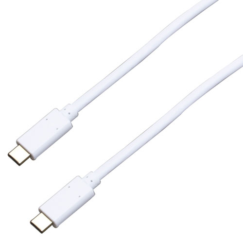 BAUT 【5個セット】BAUT Type-C/Type-CケーブルUSB3.1Gen2 3A1mWH BUSCC3130100WX5