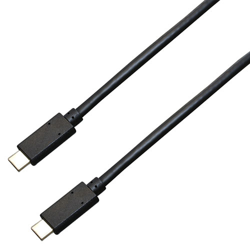 BAUT 【5個セット】BAUT Type-C/Type-CケーブルUSB3.1Gen2 3A 1mBK BUSCC3130100BX5