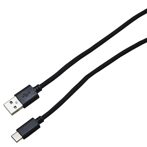 BAUT 【5個セット】BAUT Type-C/Type-Aメッシュケーブル 3A 0.5m BK BUSACM050BKX5
