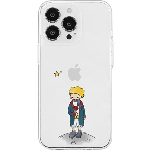 AKAN AKAN エイカン ソフトクリアケース for iPhone 15 Pro リトルプリンスとバラ AK25651i15PR
