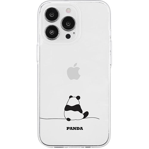 AKAN AKAN エイカン ソフトクリアケース for iPhone 15 Pro パンダ AK25642i15PR