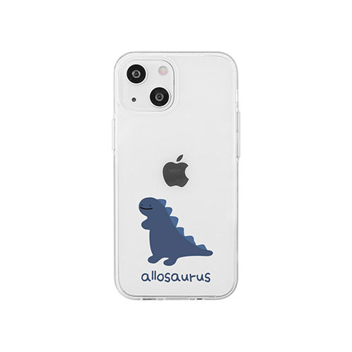 AKAN AKAN ソフトクリアケース for iPhone 14 アロサウルス 背面カバー型 AK23504i14