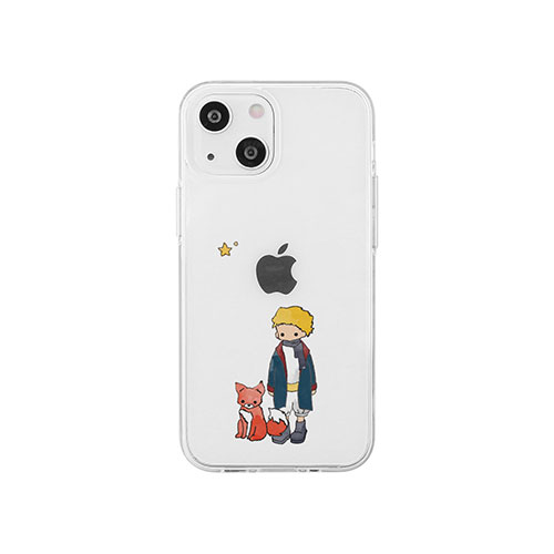 AKAN AKAN ソフトクリアケース for iPhone 14 リトルプリンスとキツネ 背面カバー型 AK23502i14