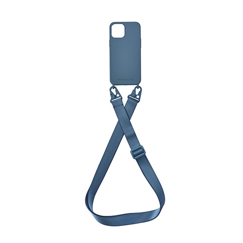 araree(アラリー) PHONECKLACE バンドショルダーストラップ付きシリコンケース  for  iPhone 14 ティールブルー