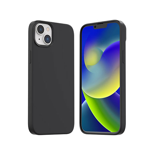 araree(アラリー) MagSafe対応シリコンケースTYPOSKIN for iPhone 14 Plus ブラック 背面カバー型 AR24697i14MBK