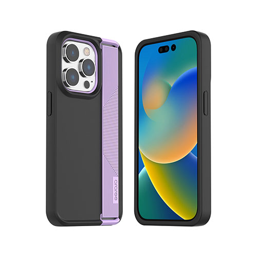 araree(アラリー) ハンドストラップケース BOAT for iPhone 14 Pro ライトパープル 背面カバー型 AR24684i14PPL
