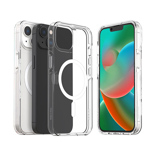 araree(アラリー) MagSafe対応クリアケース DUPLE for iPhone 14 クリア 背面カバー型 AR24671i14