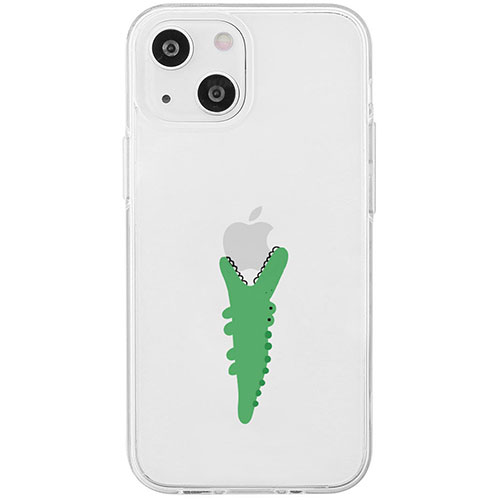 AKAN AKAN エイカン ソフトクリアケース for iPhone 15 Plus モグモグ ワニ AK25658i15PL