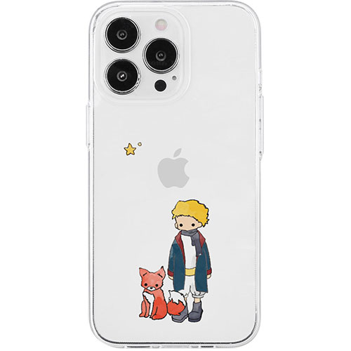AKAN AKAN エイカン ソフトクリアケース for iPhone 15 Pro リトルプリンスとキツネ AK25652i15PR