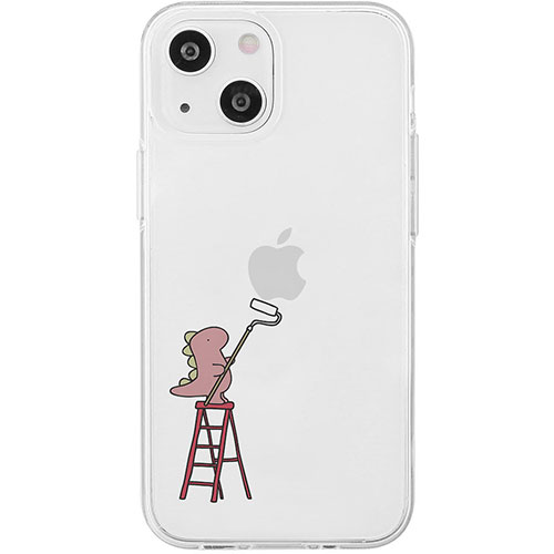AKAN AKAN エイカン ソフトクリアケース for iPhone 15 ペインティング ピンク AK25626i15