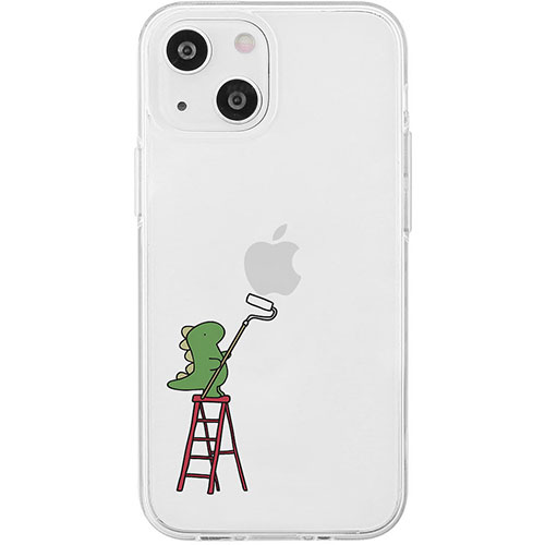 AKAN AKAN エイカン ソフトクリアケース for iPhone 15 ペインティング グリーン AK25625i15