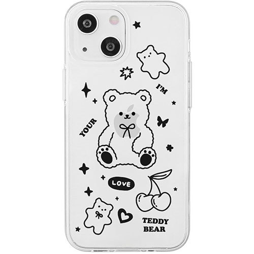 AKAN AKAN エイカン ソフトクリアケース for iPhone 15 ベア AK25618i15