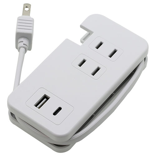BAUT BAUT USB付モバイルタップType-C×A×1/AC×3 BT1U1C3ACWH