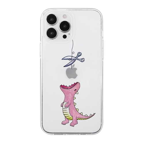 AKAN AKAN ソフトクリアケース for iPhone 13 Pro Max はらぺこザウルス ピンク AK21024i13PM