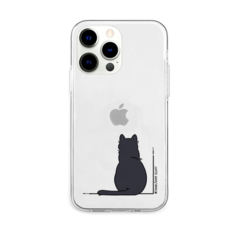 AKAN AKAN ソフトクリアケース for iPhone 13 Pro KURONEKO AK21019i13P