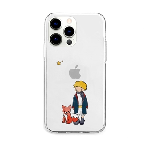 AKAN AKAN ソフトクリアケース for iPhone 13 Pro リトルプリンスとキツネ AK21009i13P