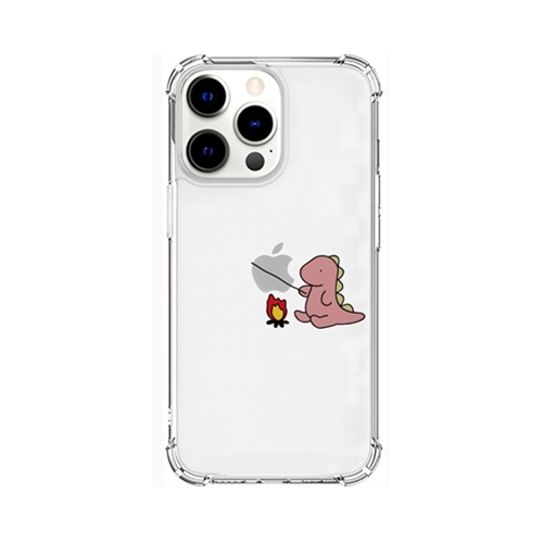 AKAN AKAN ソフトタフケース for iPhone 13 Pro たき火 ピンク AK21003i13P